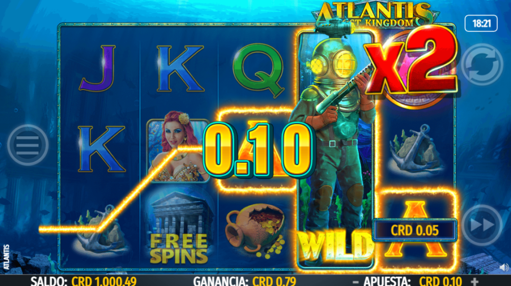 bonificación en Slot Atlantis Lost Kingdom